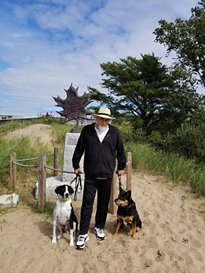 Dan at the SS Edmund Fitzgerald Memorial